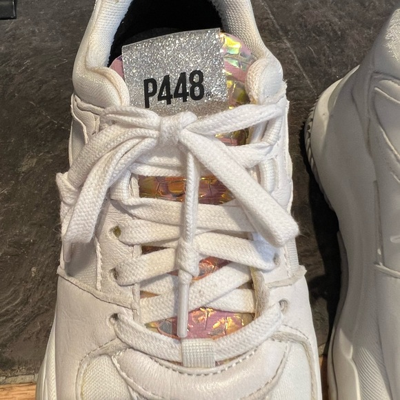 P448 Women’s Luke Sneaker size 37 white - Picture 3 of 5